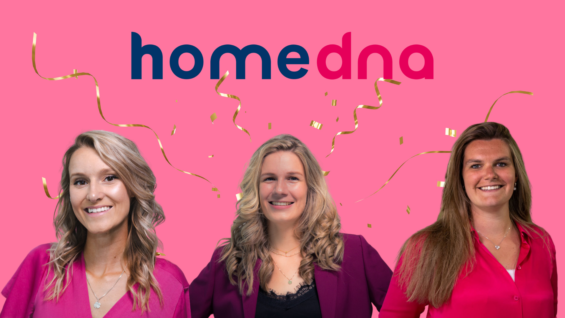 Drie jubilarissen bij homeDNA!